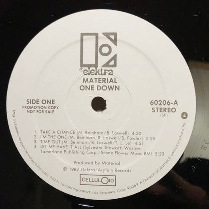 Material : One Down (LP, Album, Promo, SRC)