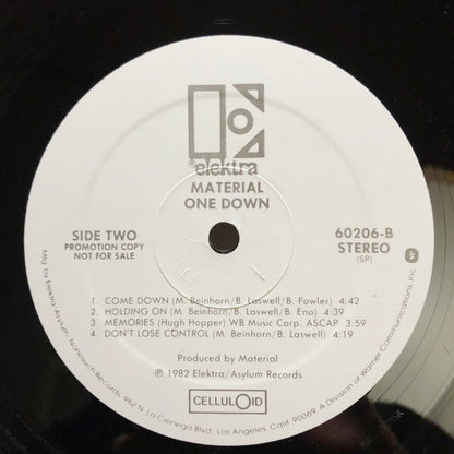 Material : One Down (LP, Album, Promo, SRC)