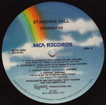 Crusaders* : Standing Tall (LP, Album, Pin)