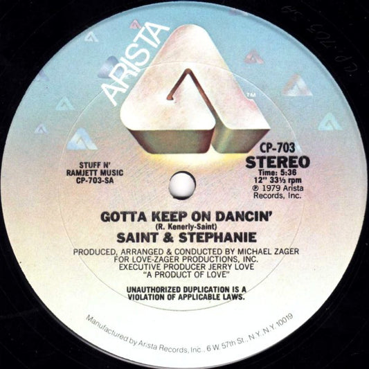 Roger St. Kenerly & Stephanie Spruill : Gotta Keep On Dancin' (12")
