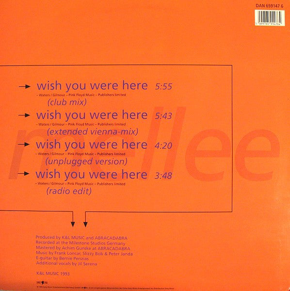 Mellee : Wish You Were Here (12")
