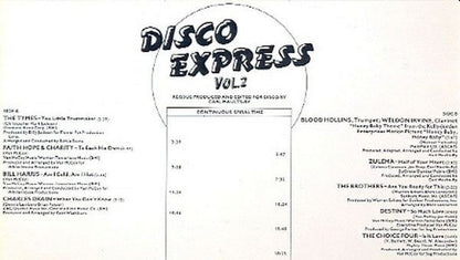 Various : Disco Express Vol. 2 (LP, Comp, Mixed, Ind)