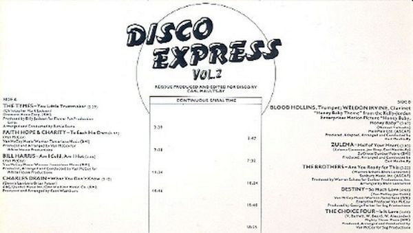Various : Disco Express Vol. 2 (LP, Comp, Mixed, Ind)
