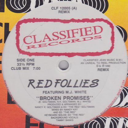 Red Follies Featuring MJ White : Broken Promises (Remix) (12")