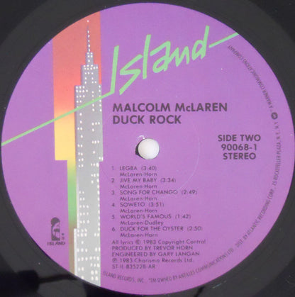 Malcolm McLaren : Duck Rock (LP, Album, All)