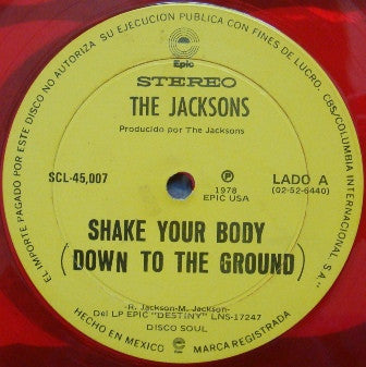 The Jacksons : Shake Your Body Down To The Ground (12", Ltd, Red)