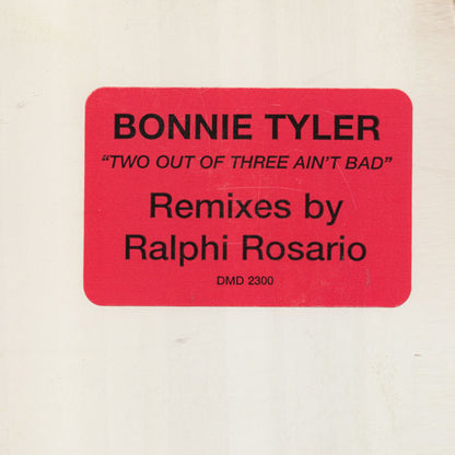Bonnie Tyler : Two Out Of Three Ain't Bad (12", Promo)