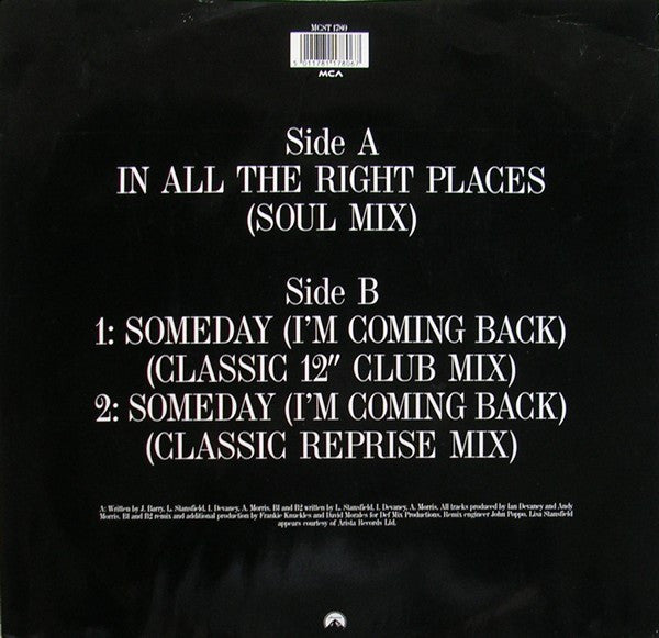 Lisa Stansfield : In All The Right Places (12")
