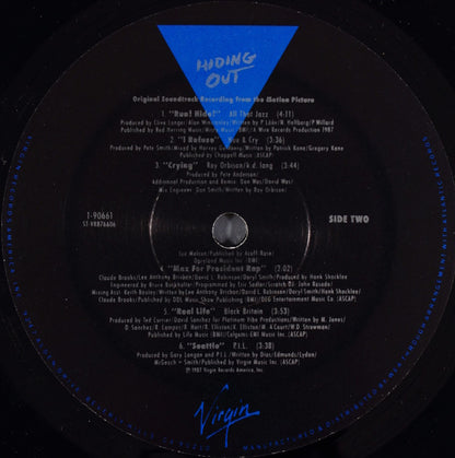 Various : Hiding Out (Original Motion Picture Soundtrack) (LP, Comp)