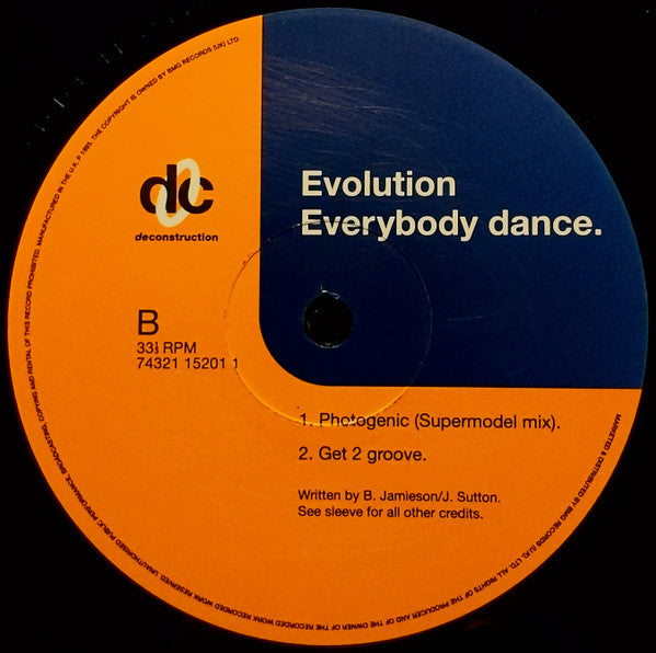 Evolution : Everybody Dance (12")
