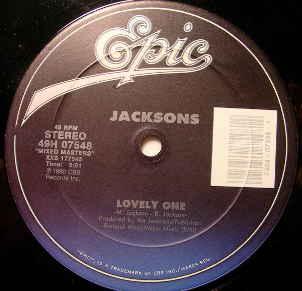 Jacksons* : Lovely One / Can You Feel It (12", RE, Car)