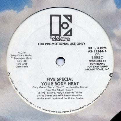 Five Special : Your Body Heat (12", Mono, Promo)
