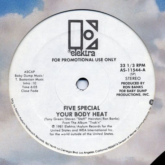 Five Special : Your Body Heat (12", Mono, Promo)