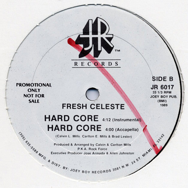 Fresh Celeste : Hard Core (12", Promo)