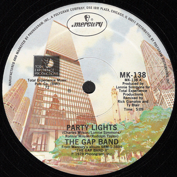 The Gap Band : Party Lights (12", Promo)