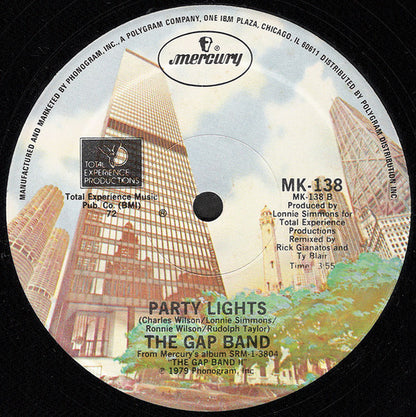 The Gap Band : Party Lights (12", Promo)
