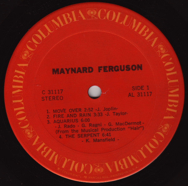 Maynard Ferguson : Maynard Ferguson (LP, Album)