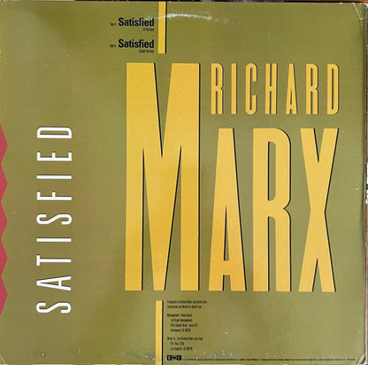 Richard Marx : Satisfied (12", Single, Promo)
