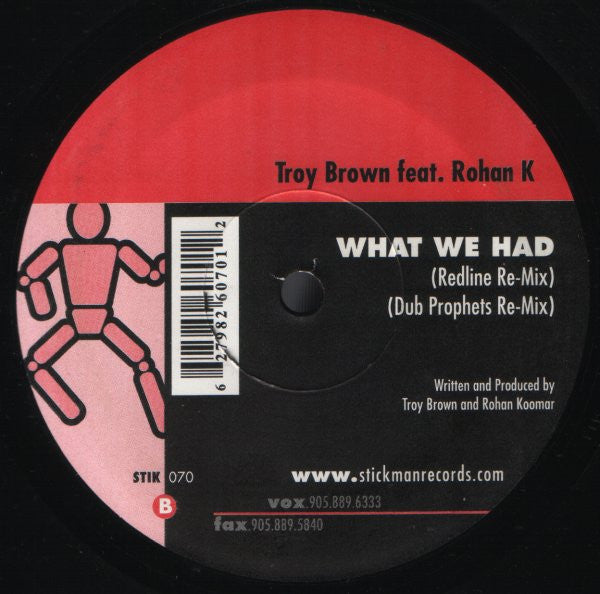 Troy Brown : What We Had (12")