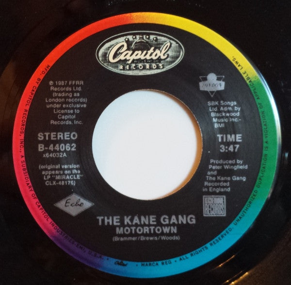 The Kane Gang : Motortown (7", Single)