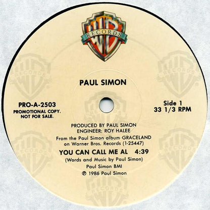 Paul Simon : You Can Call Me Al (12", Promo)