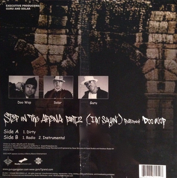 Guru Featuring Doo Wop : Step In The Arena Part 2 (I'm Sayin') (12")