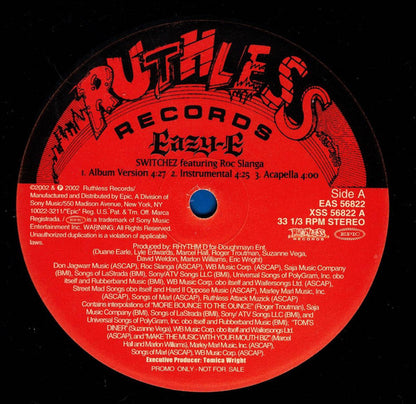 Eazy-E : Switchez (12", Promo)