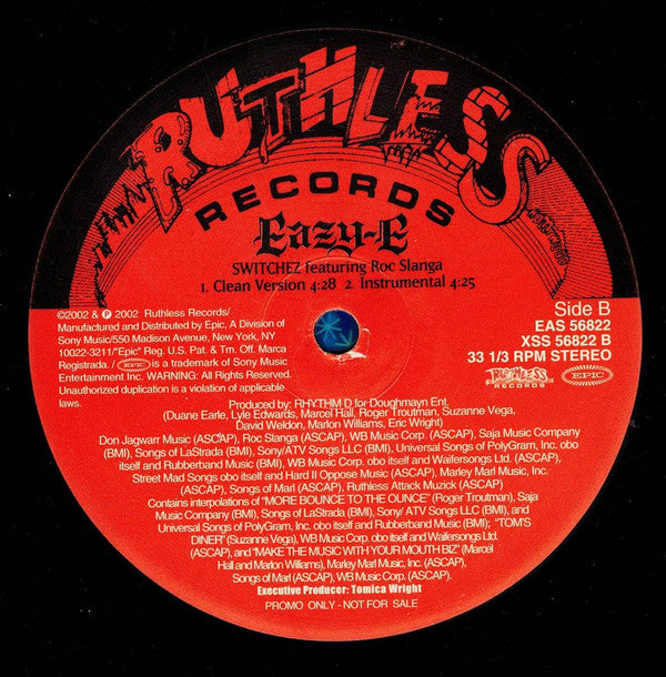 Eazy-E : Switchez (12", Promo)