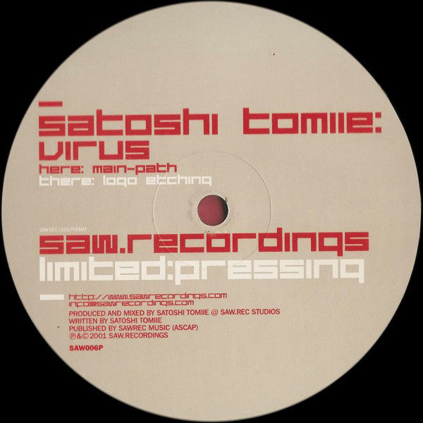 Satoshi Tomiie : Virus (12", S/Sided, Etch, Ltd, Promo)
