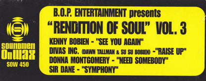 B.O.P. Entertainment* : Rendition Of Soul Vol. 3 (2x12")