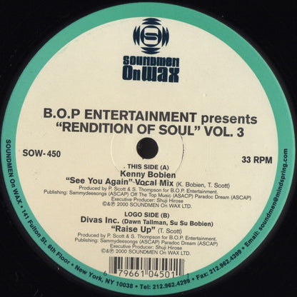 B.O.P. Entertainment* : Rendition Of Soul Vol. 3 (2x12")