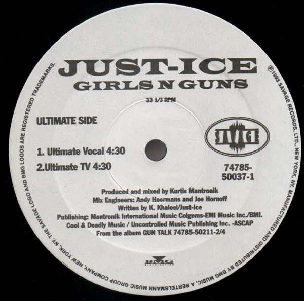 Just-Ice : Girls N Guns (12")