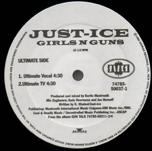 Just-Ice : Girls N Guns (12")