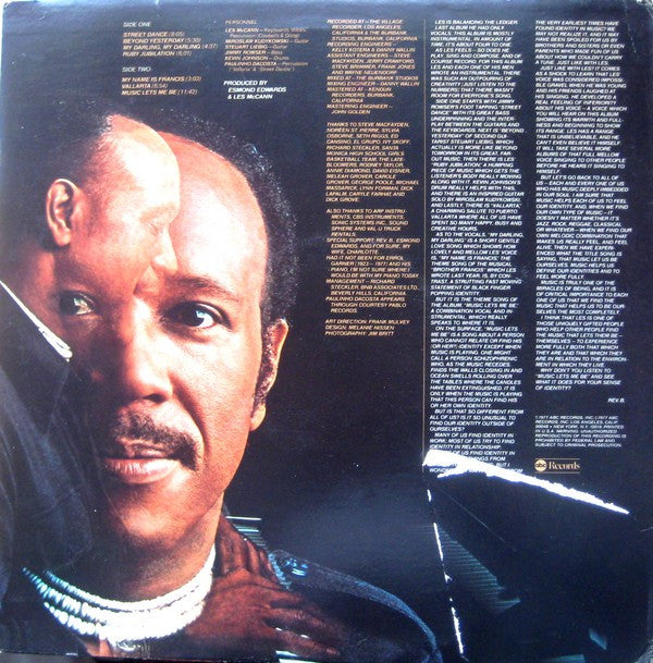 Les McCann : Music Lets Me Be (LP, Album, Ter)