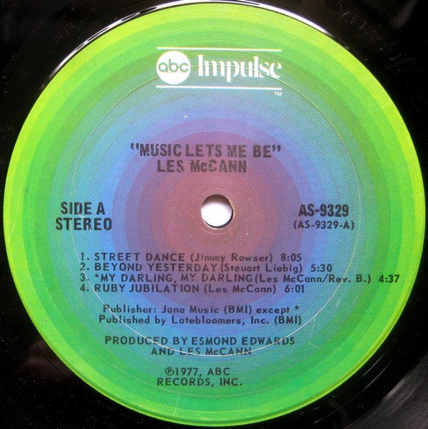 Les McCann : Music Lets Me Be (LP, Album, Ter)