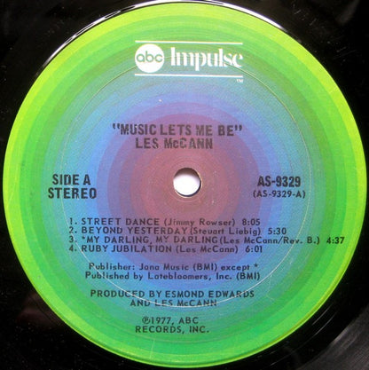 Les McCann : Music Lets Me Be (LP, Album, Ter)