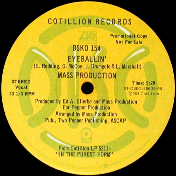Mass Production : Can't You See I'm Fired Up / Eyeballin' (12", Promo)