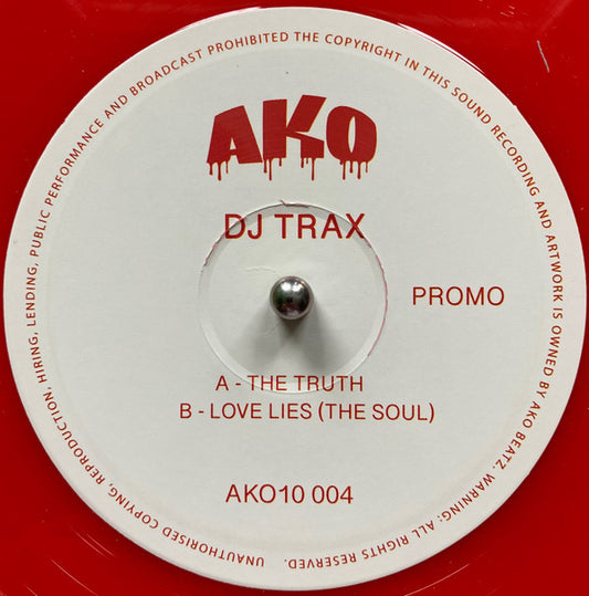 DJ Trax : The Truth / Love Lies (The Soul) (10", Promo, Red)