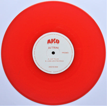 DJ Trax : The Truth / Love Lies (The Soul) (10", Promo, Red)