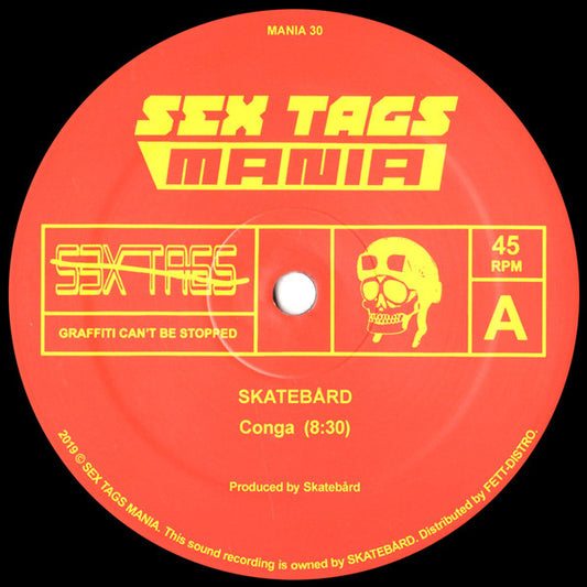 Skatebård / Crystal Bois : Conga / Live At Skurkeklubben (12")