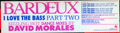 Bardeux : I Love The Bass Part Two (12")