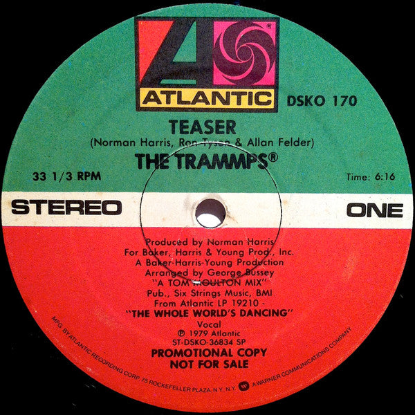 The Trammps : Teaser / Love Insurance Policy (12", Promo)