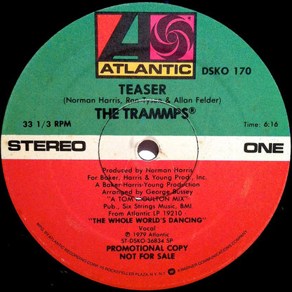The Trammps : Teaser / Love Insurance Policy (12", Promo)