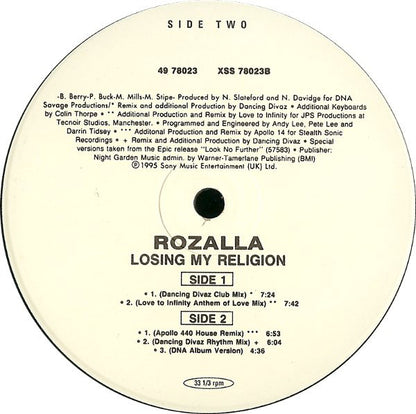 Rozalla : Losing My Religion (12")