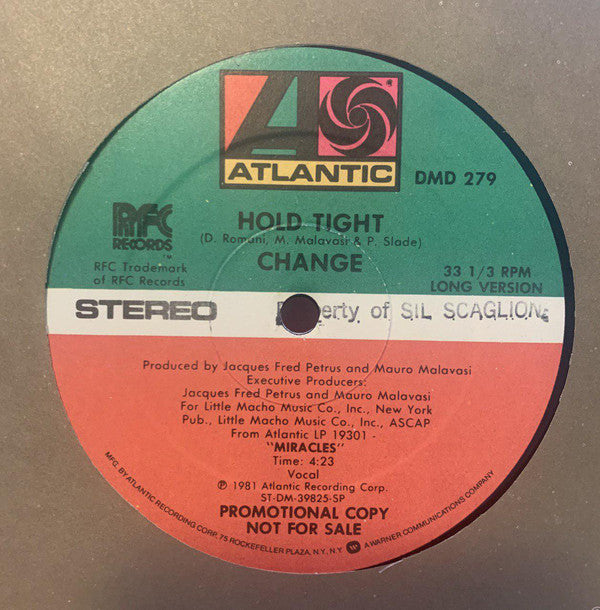 Change : Hold Tight (12", Promo, SP)