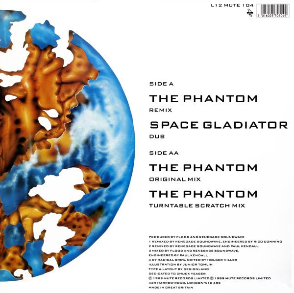 Renegade Soundwave : The Phantom Mixes / Space Gladiator (12", Single)