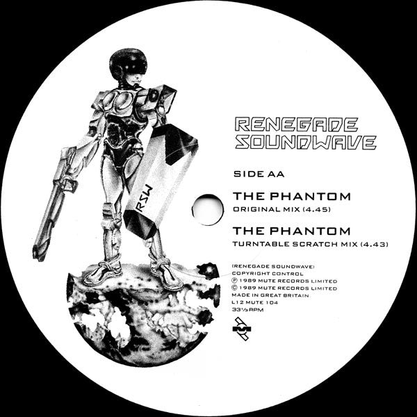 Renegade Soundwave : The Phantom Mixes / Space Gladiator (12", Single)