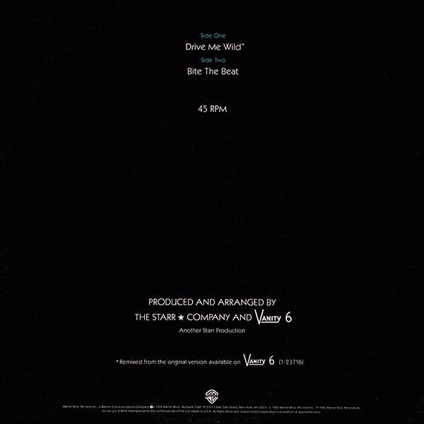 Vanity 6 : Drive Me Wild (12", Maxi, Spe)