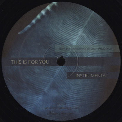 Theo Parrish With Maurissa Rose : This Is For You (12")