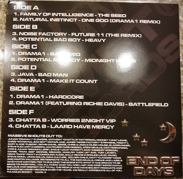Various : End Of Days LP (3x12", Album, Col)